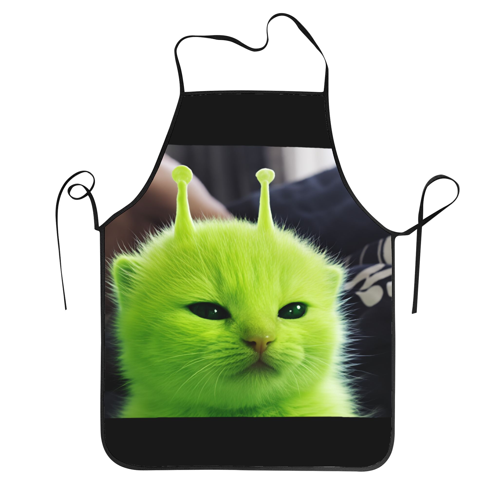 Home Cooking For Cats - Zabawny Zielony Fartuch z Kotami i