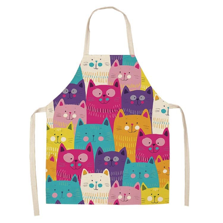 Home Cooking For Cats - Zabawny fartuch kuchenny z nadrukiem czarnego