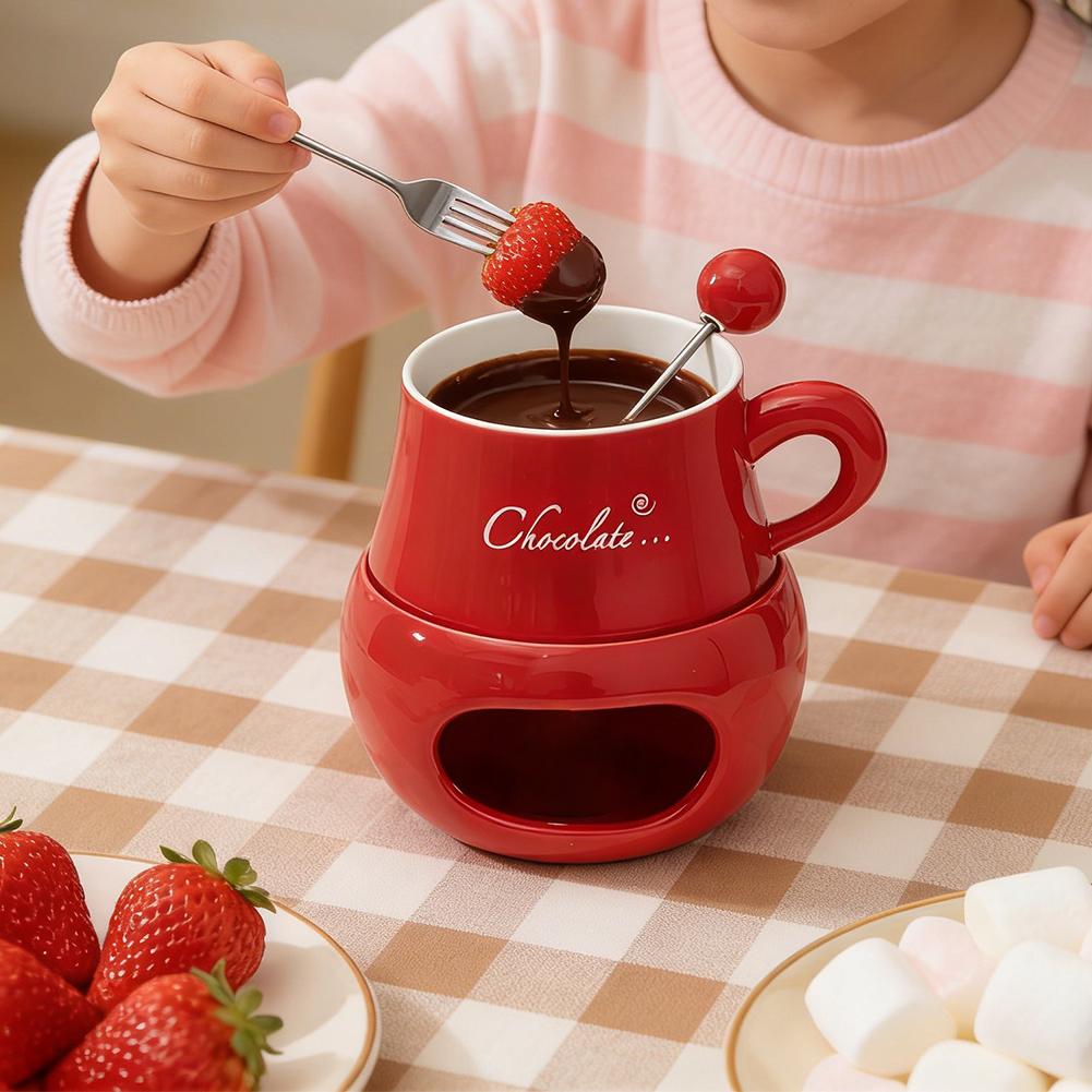 Fondue Pot Ceramic - Ceramiczny kubek do fondue z czekolady