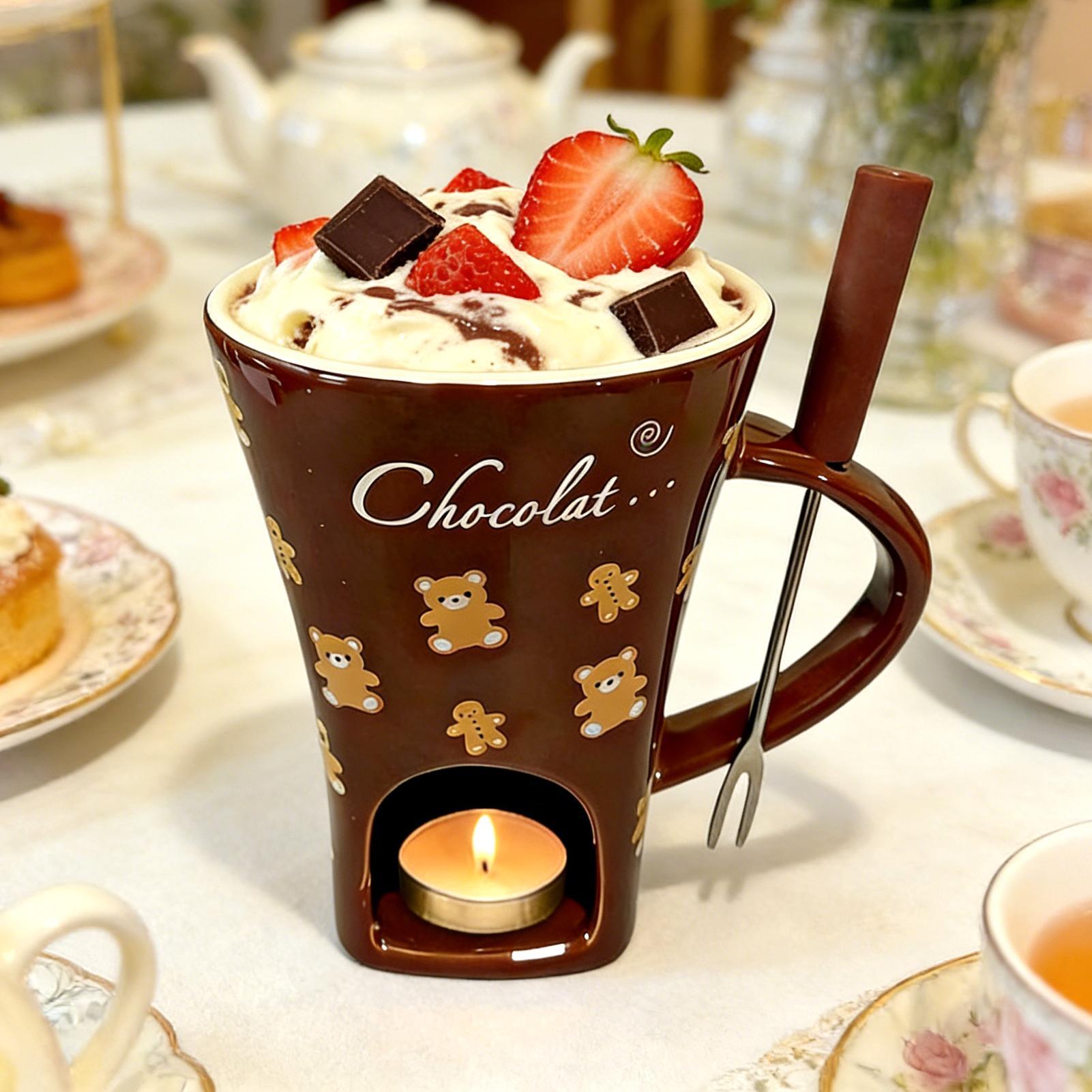 Kubek do topienia czekolady 13 – Fondue Pot Ceramic recenzja i cena
