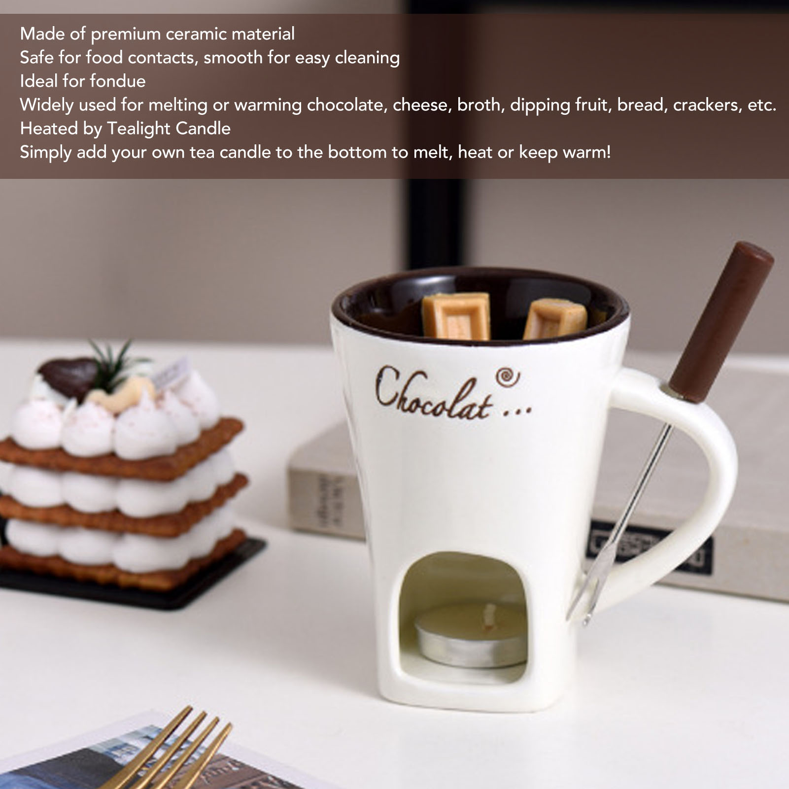 Ceramiczny kubek do fondue z c – Fondue Pot Ceramic recenzja i cena