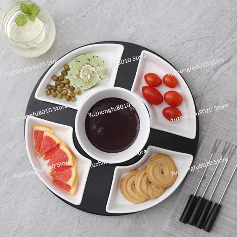 Biały, glazurowany ceramiczny  – Fondue Pot Ceramic recenzja i cena