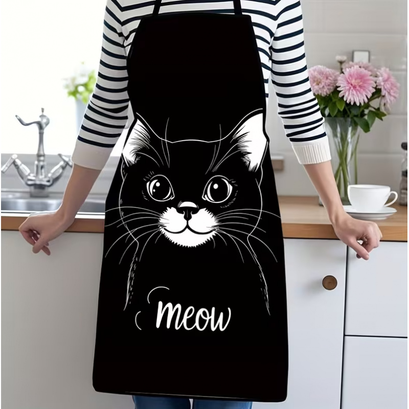 Uroczy fartuch z nadrukiem cza – Home Cooking For Cats recenzja i cena