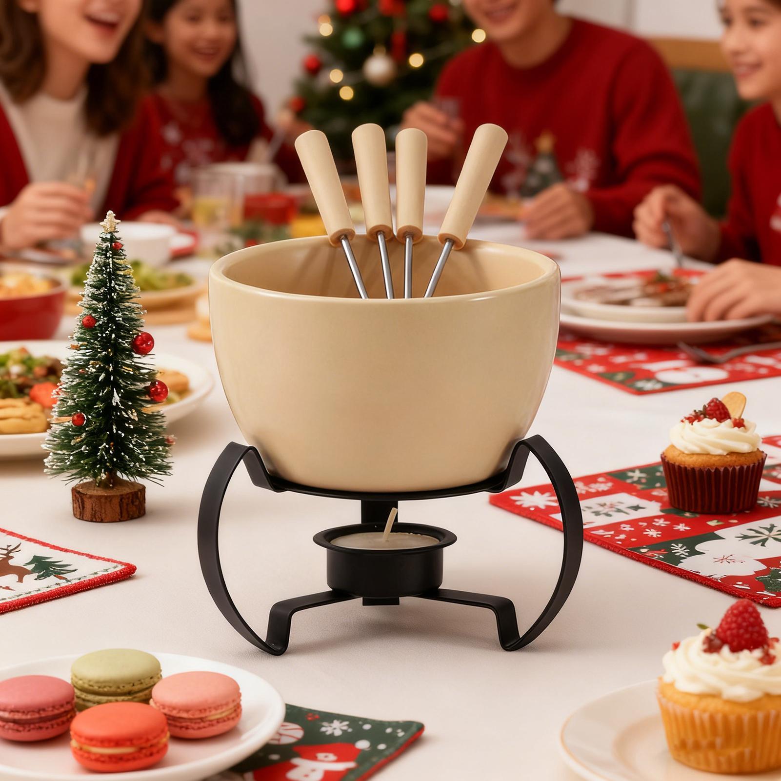 Zestaw mini ceramicznych kubkó – Fondue Pot Ceramic recenzja i cena