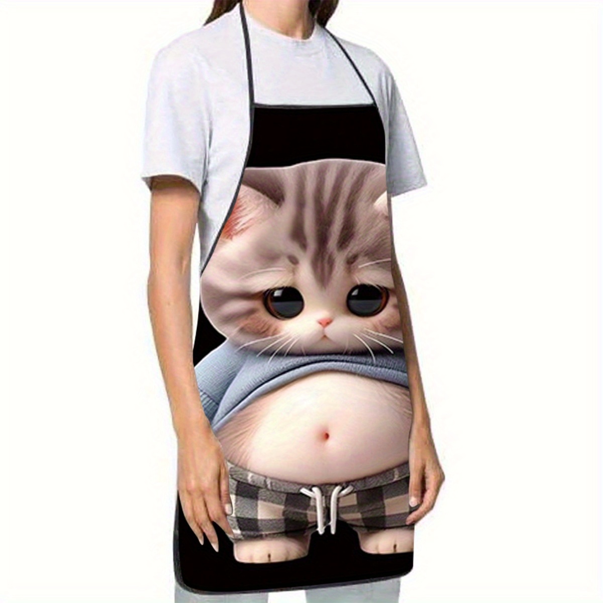 Uroczy fartuch z nadrukiem kre – Home Cooking For Cats recenzja i cena
