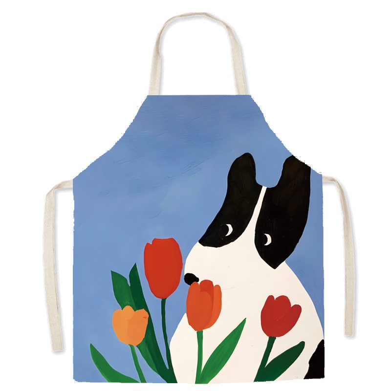 Uroczy fartuch z bawełny i lnu – Home Cooking For Cats recenzja i cena