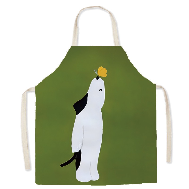 Uroczy fartuch z bawełny i lnu – Home Cooking For Cats recenzja i cena