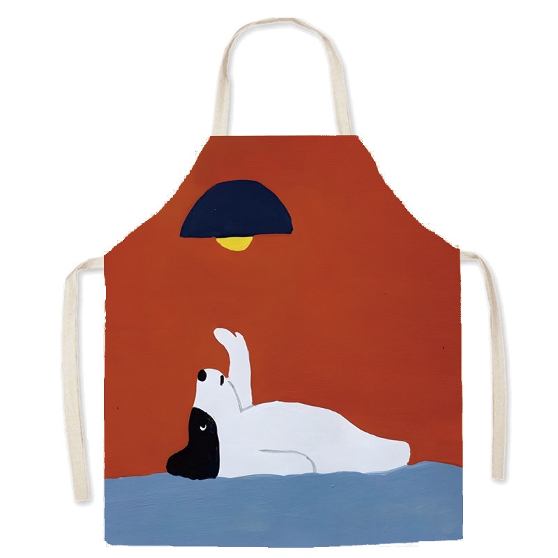 Uroczy fartuch z bawełny i lnu – Home Cooking For Cats recenzja i cena