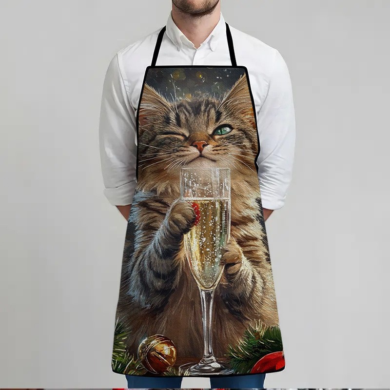 Fartuch z nadrukiem o tematyce – Home Cooking For Cats recenzja i cena