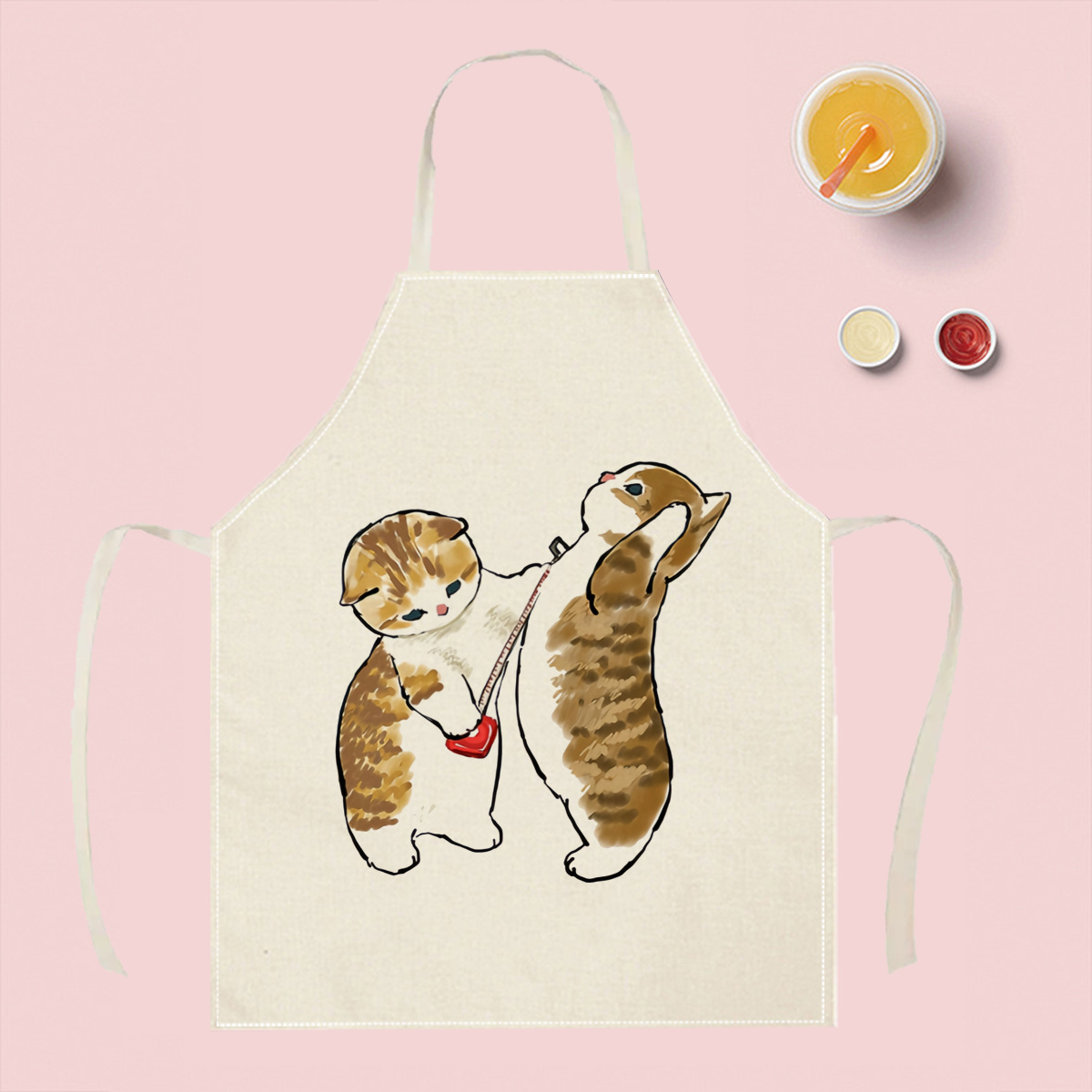1 szt. Uroczy fartuch z kotami – Home Cooking For Cats recenzja i cena