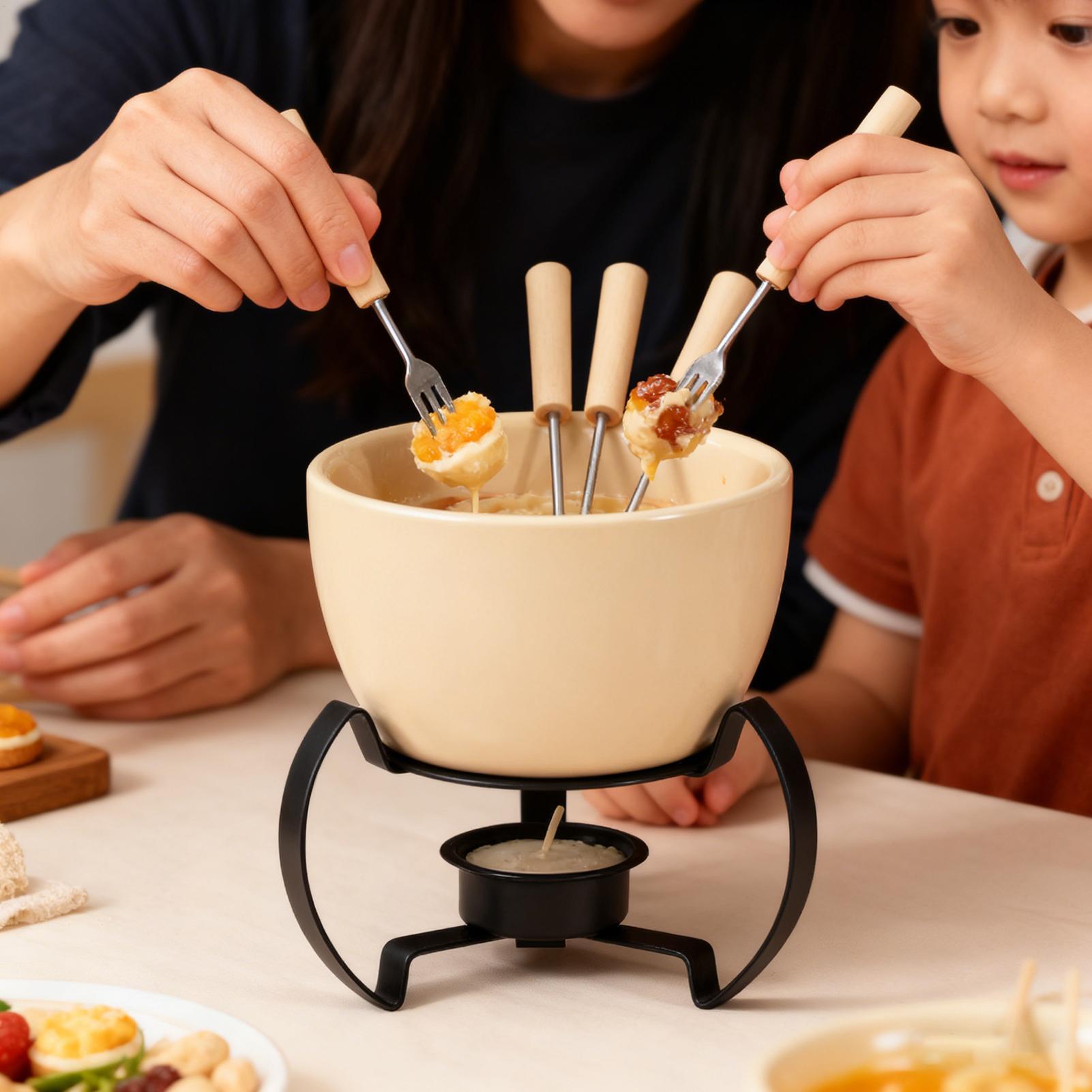 Zestaw mini ceramicznych kubkó – Fondue Pot Ceramic recenzja i cena