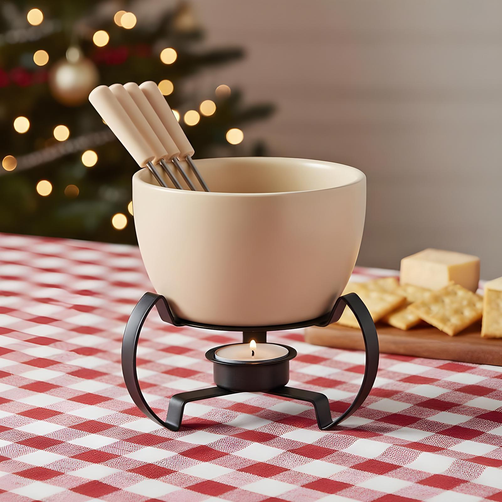 Zestaw mini ceramicznych kubkó – Fondue Pot Ceramic recenzja i cena